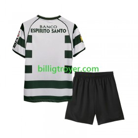 Billige Fotballdrakter Sporting Lisbon 2001-2003 Barn Retro Hjemmedraktsett Kortermet